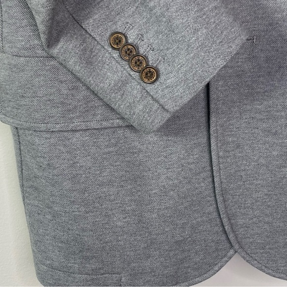 JACHS Quinn Pique Cotton Blend Grey Blazer Sport Coat, Stitch Fix - Picture 4 of 10